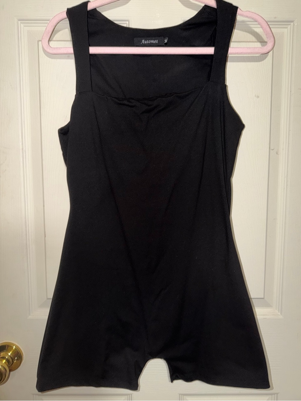 Black Sleeveless Romper